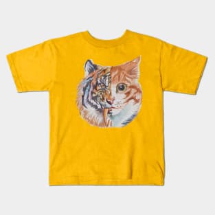 cat and tiger Kids T-Shirt